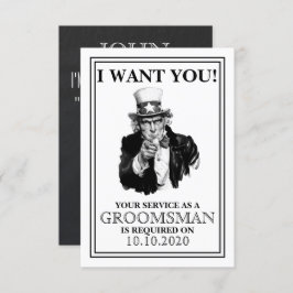 Invitación a la propuesta de Groomsman o Mejor Hom