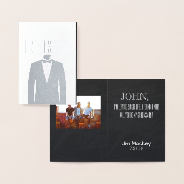 Invitación a la propuesta de Groomsman o Mejor Hom (Demostración)