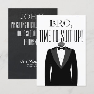 Invitación a la propuesta de Groomsman o Mejor Hom