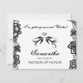 Invitación a la propuesta de la dama de honor de H