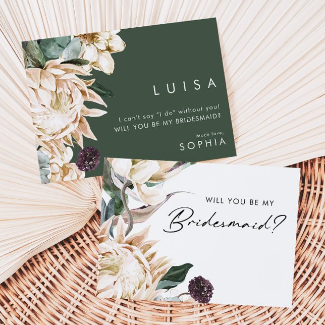 Invitación a la propuesta de la dama de honor flor (Subido por el creador)