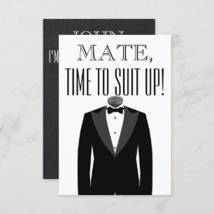 Invitación a la propuesta del hombre mejor o groom