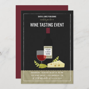 Invitación a la prueba de vino y al queso