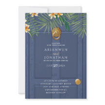 invitación a la puerta del boda