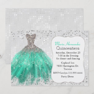 Invitación a la Quinceañera de Guisantes de Plata 