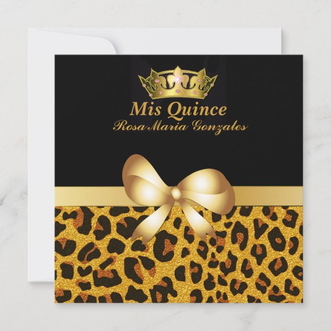 Invitación a la quinceañera de la impresora Glam J (Anverso)