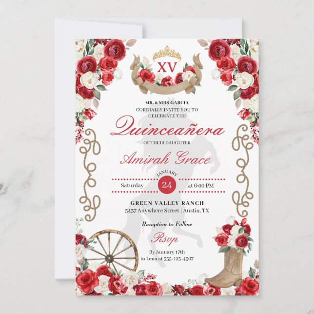 Invitación a la Quinceañera de la Nova Occidental  (Anverso)