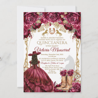 Invitación a la Quinceañera de oro de Borgoña