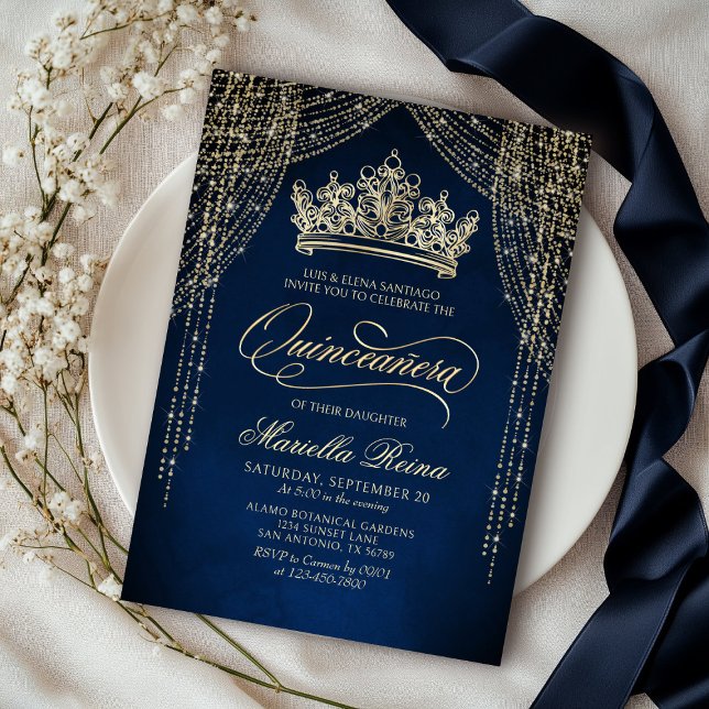 Invitación a la quinceañera de oro de la Marina de (Subido por el creador)