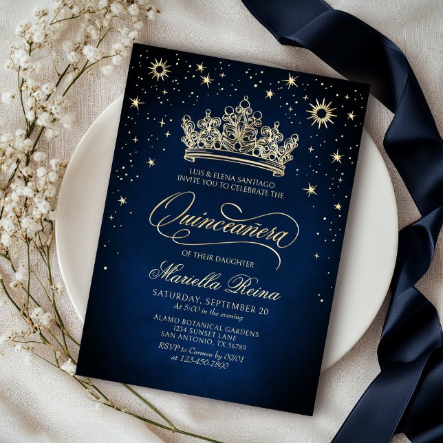 Invitación a la quinceañera de oro de la Marina de (Subido por el creador)