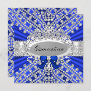 Invitación a la Quinceañera del Diamante Azul y Ti
