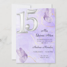 Invitación a la quinceañera, mis quince años