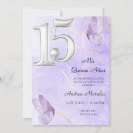 Invitación a la quinceañera, mis quince años