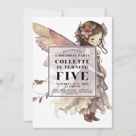 Invitación a la quinta fiesta de cumpleaños de Ani