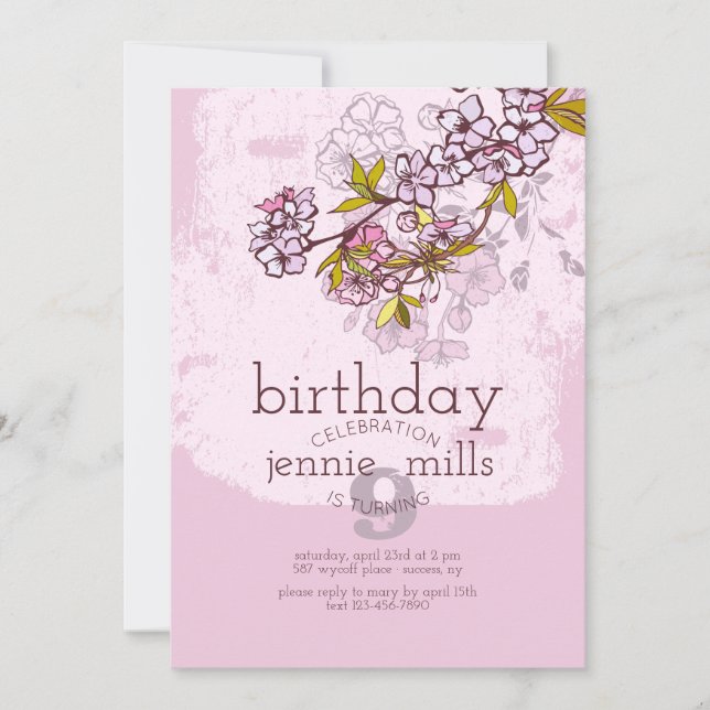 Invitación a la rama de Sakura (Anverso)