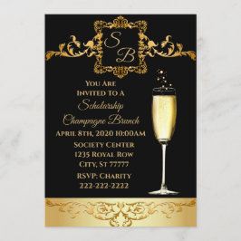 Invitación a la recaudación de fondos de Champagne