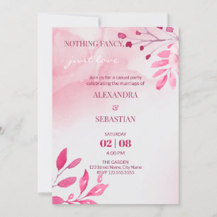 Invitación a la recepción de boda
