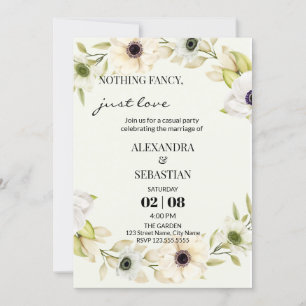 Invitación a la recepción de boda