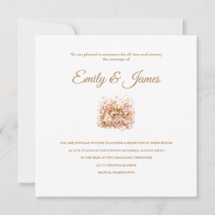 Invitación a la recepción de boda