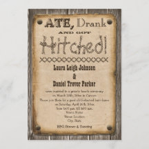 Invitación a la Recepción de Boda al Estilo Occide