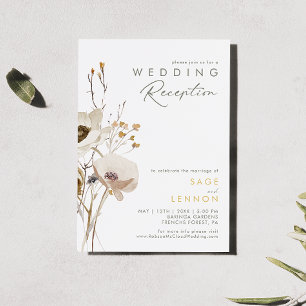 Invitación a la Recepción de Boda de Flores Silves