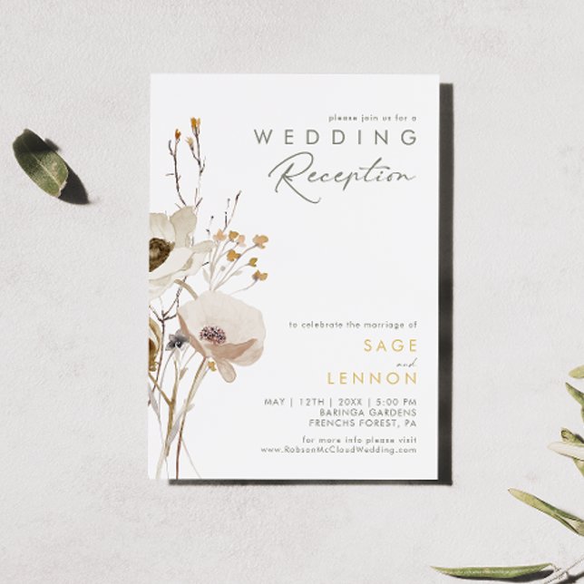 Invitación a la Recepción de Boda de Flores Silves (Subido por el creador)