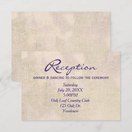 Invitación a la recepción de boda floral