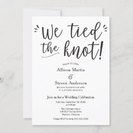Invitación a la recepción de boda Nos hemos casado