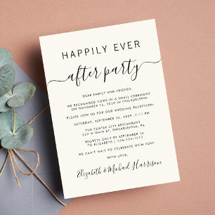 Invitación a la recepción de bodas de moda