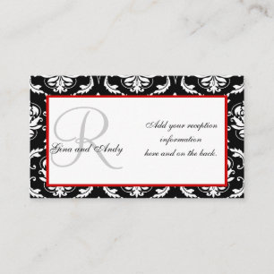 Invitación a la recepción de bodas Insertar tarjet