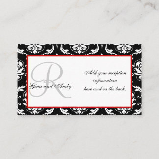 Invitación a la recepción de bodas Insertar tarjet