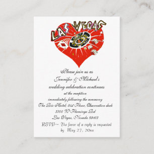 Invitación a la recepción de bodas Las Vegas