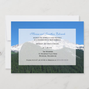 Invitación a la recepción de bodas — Montaña