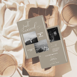 Invitación a la recepción de Elopement Mínimo | Ne