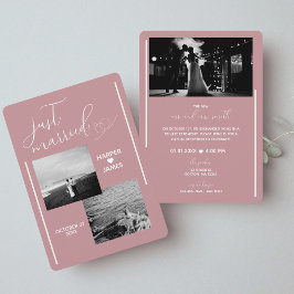 Invitación a la recepción de Elopement Mínimo | Ro