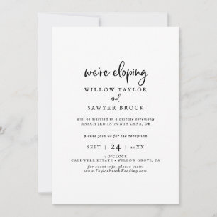 Invitación a la recepción de escritura rústica