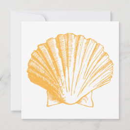 Invitación a la recepción de Golden Sand Sea Shell
