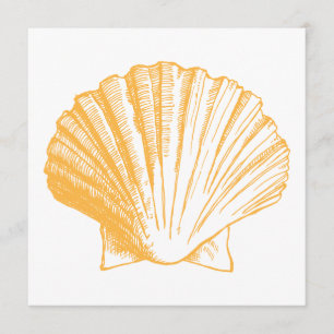 Invitación a la recepción de Golden Sand Sea Shell