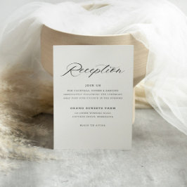 Invitación a la recepción de guiones elegantes