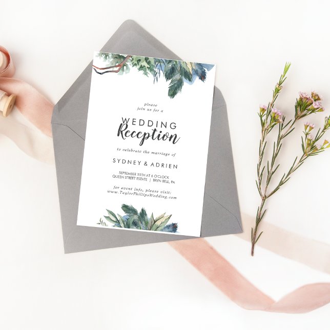 Invitación a la recepción de la boda de invierno (Subido por el creador)