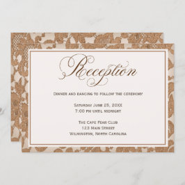 Invitación a la recepción de la boda de otoño