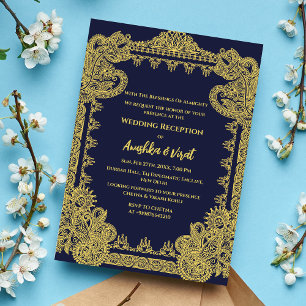 Invitación a la recepción de la boda india