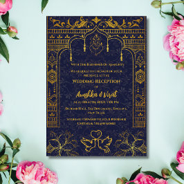 Invitación a la recepción de la boda india