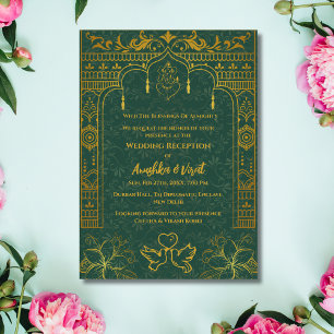 Invitación a la recepción de la boda india