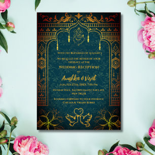 Invitación a la recepción de la boda india