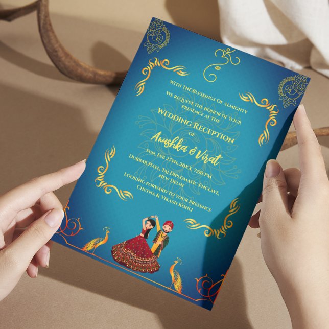 Invitación a la recepción de la boda india (Subido por el creador)