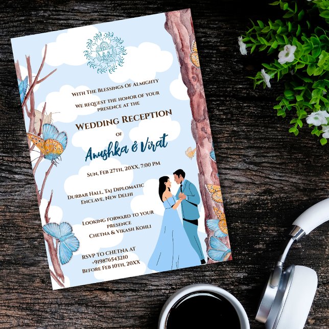 Invitación a la recepción de la boda india (Subido por el creador)
