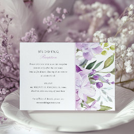 Invitación a la recepción de la boda Lilac