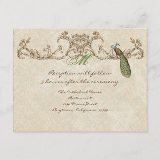 Invitación a la Recepción de Pavos Reales Antiguos