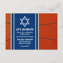 Invitación a la recepción del Bar Mitzvah con tema